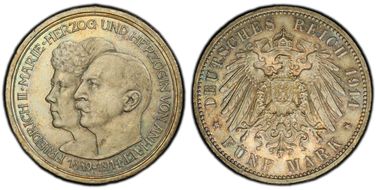 1914-A 5 Mk Wedding J-25 MS65