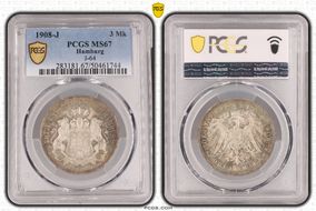 1908-J 3 Mk J-64 MS67