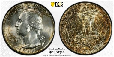1961 25C Type B Reverse, FS-901 MS66+