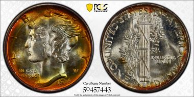 1936-D 10C MS67+ 