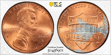 2020-D 1C Shield MS64RD