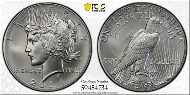 2024 $1 Peace Dollar MS69