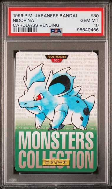 Nidorina card PSA 10, cert 95640466