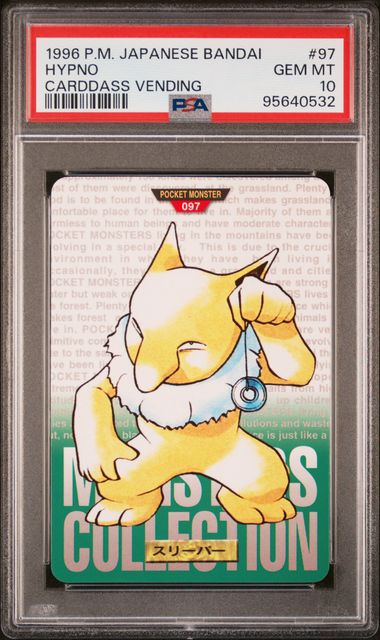 Hypno card PSA 10, cert 95640532