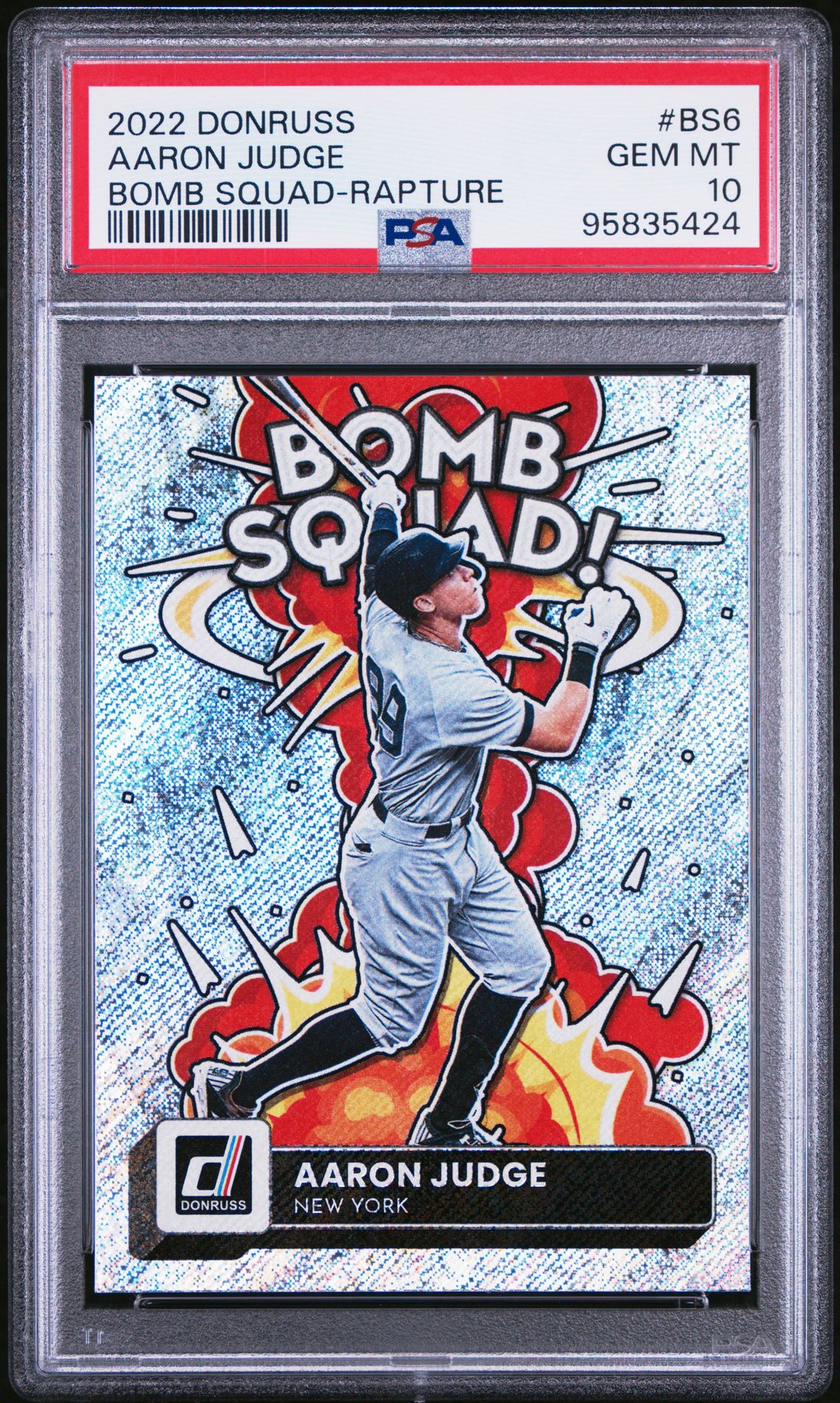 2022 Panini PANINI DONRUSS BOMB SQUAD RAPTURE #BS6 Aaron Judge front