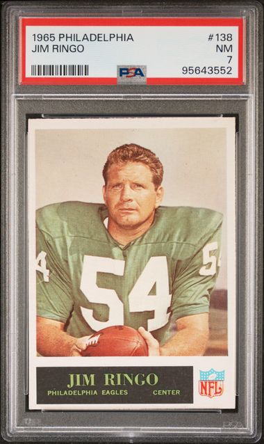 1965 #138 Philadelphia Jim Ringo front