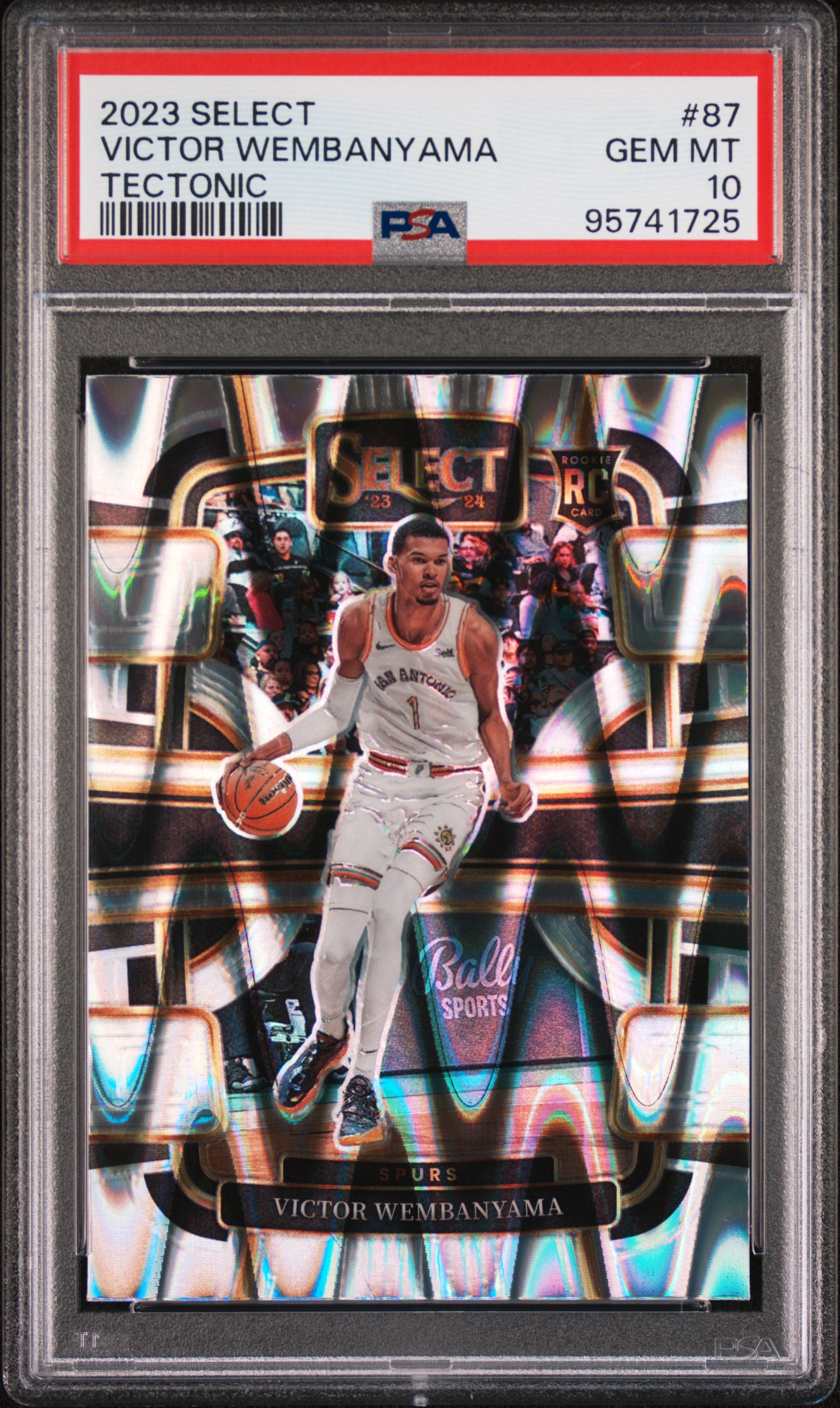2023 Panini Select Victor Wembanyama #87 (Tectonic) Gem Mt 10 front