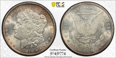 1878-CC $1 MS62
