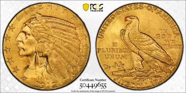 1912 $5 MS64