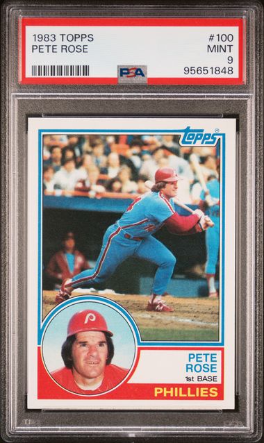 1983 Topps #100 Pete Rose front