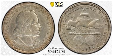 1893 50C Columbian N1