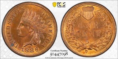1886 1C Type 1 MS64RB