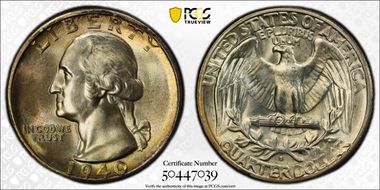 1940-S 25C MS66+ 