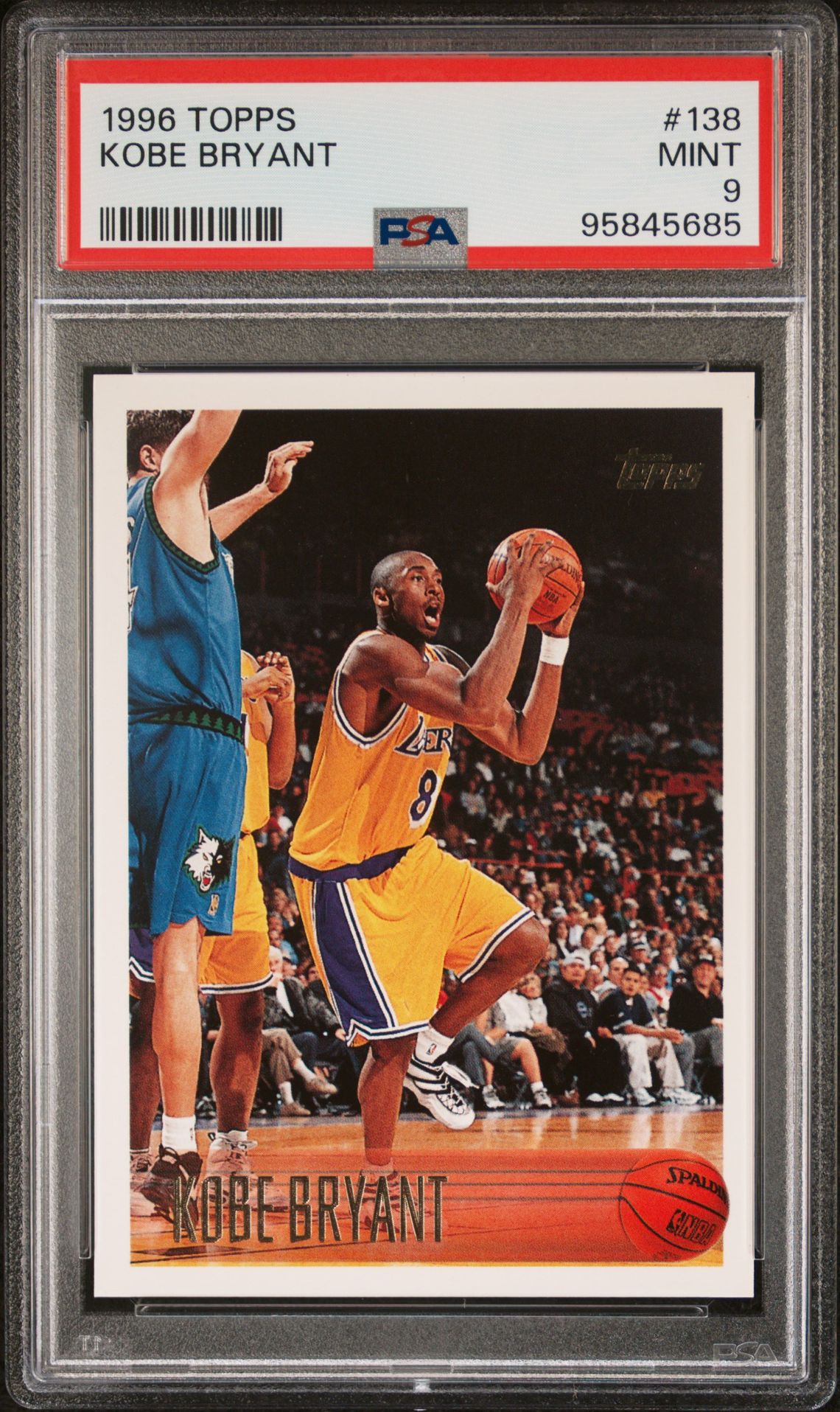 1996 Topps Kobe Bryant #138 Mint 9 front
