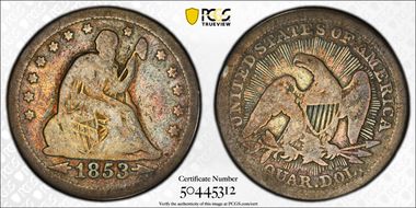 1853 25C Arrows and Rays G6