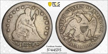 1874 25C Arrows VG10