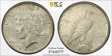 1923-D $1 MS62