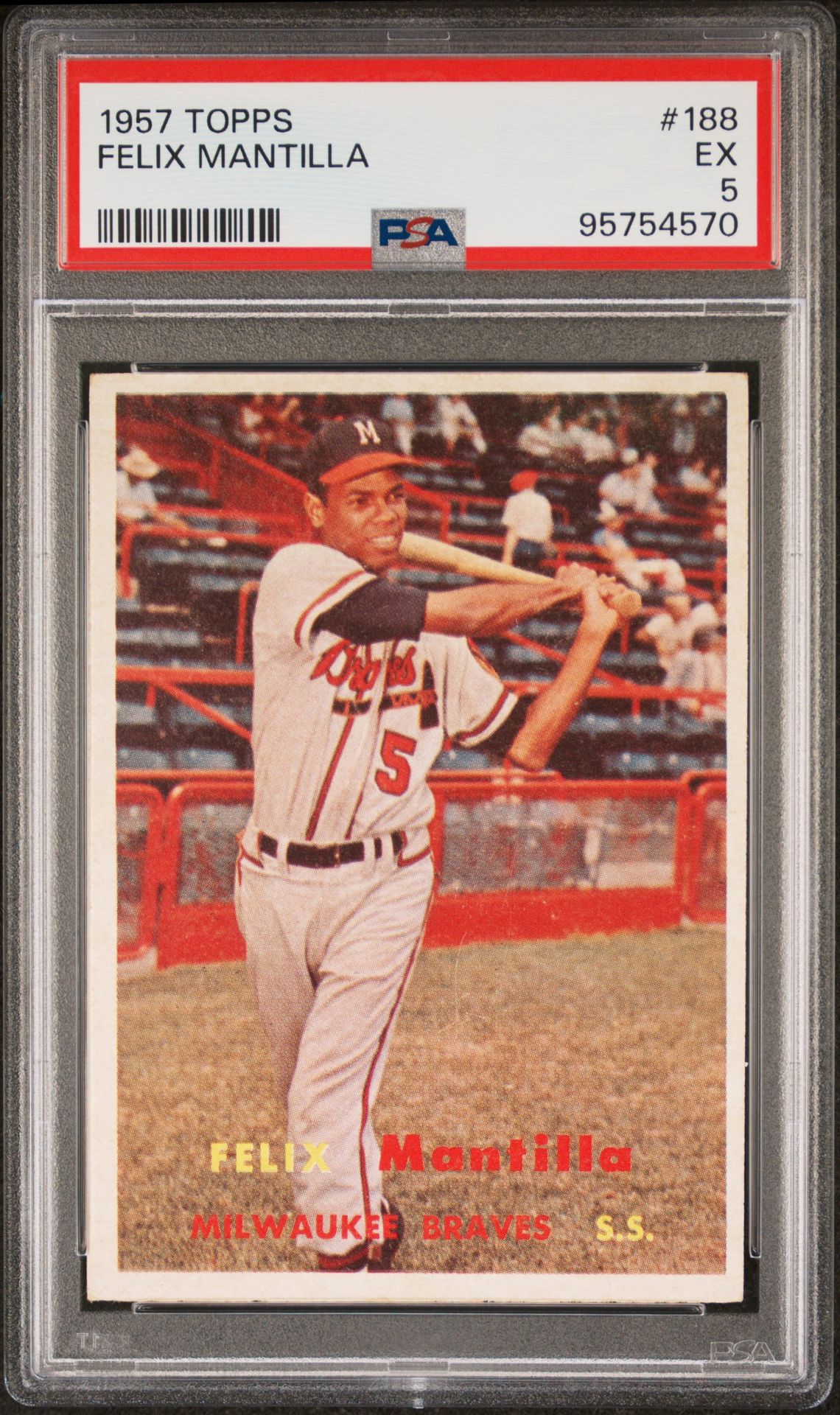1957 Topps TOPPS #188 Felix Mantilla front