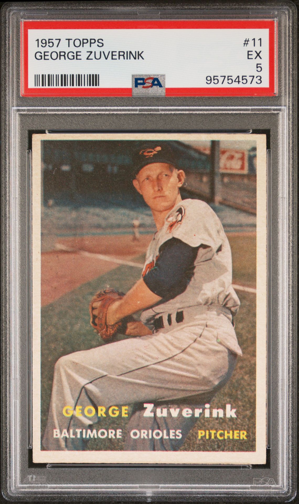 1957 Topps TOPPS #11 George Zuverink front