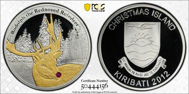 2012 $5 Rudolph PR70DCAM