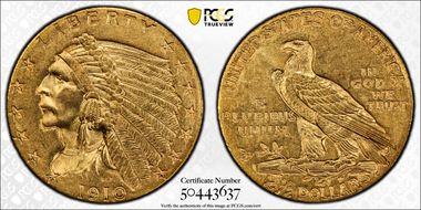 1910 $2.50 MS62