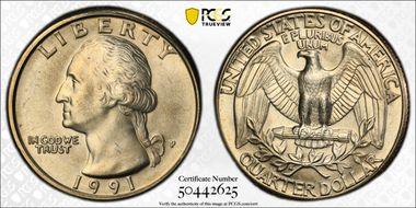 1991-P 25C MS64