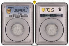 1942-G 50 Pfg J-372 MS65