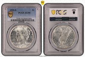 1922-S $1 AU55