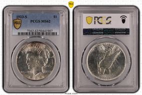 1923-S $1 MS62