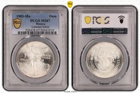 1983-Mo Onza Libertad Ag MS67