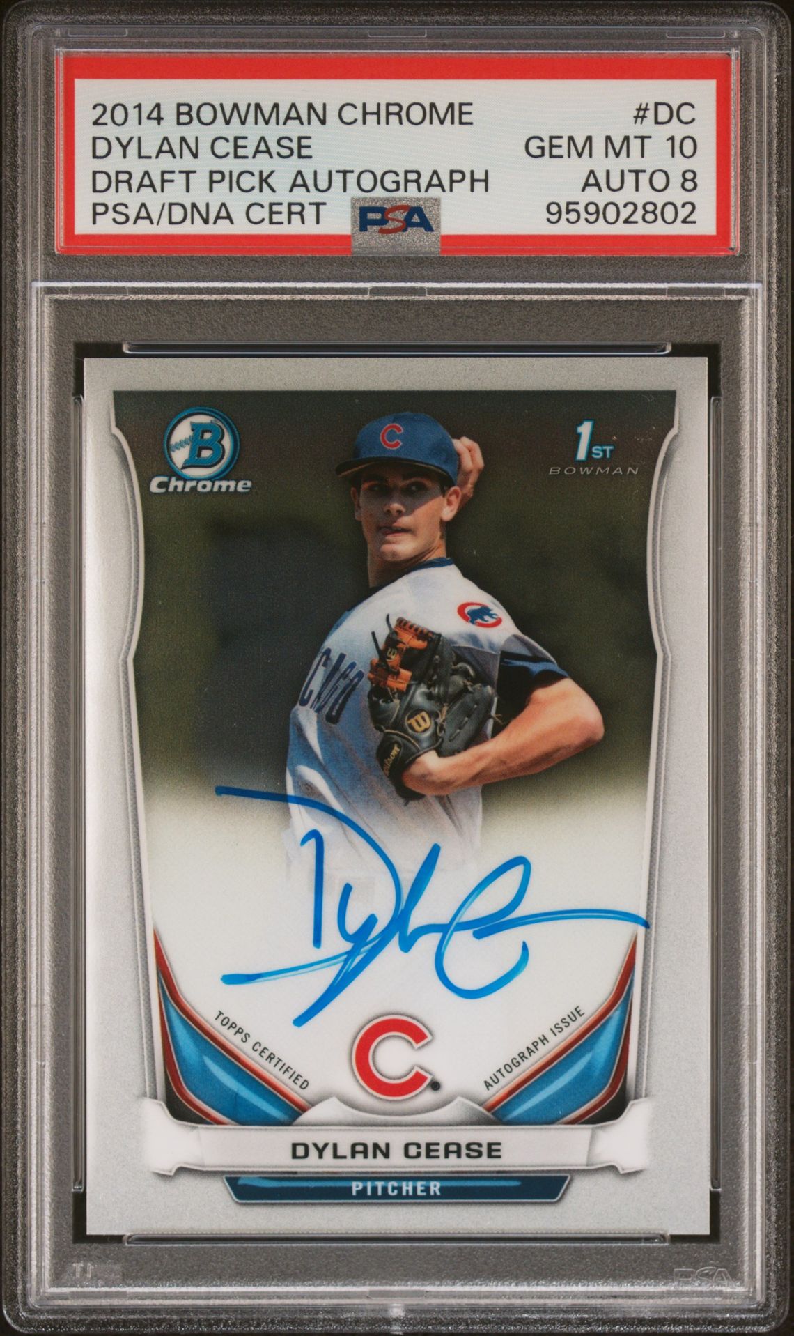 2014 Bowman BOWMAN CHROME DRAFT PICK AUTOGRAPH #DC Dylan Cease front