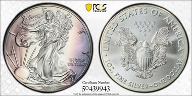 2020 $1 Silver Eagle MS68