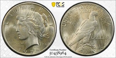 1925 $1 MS62