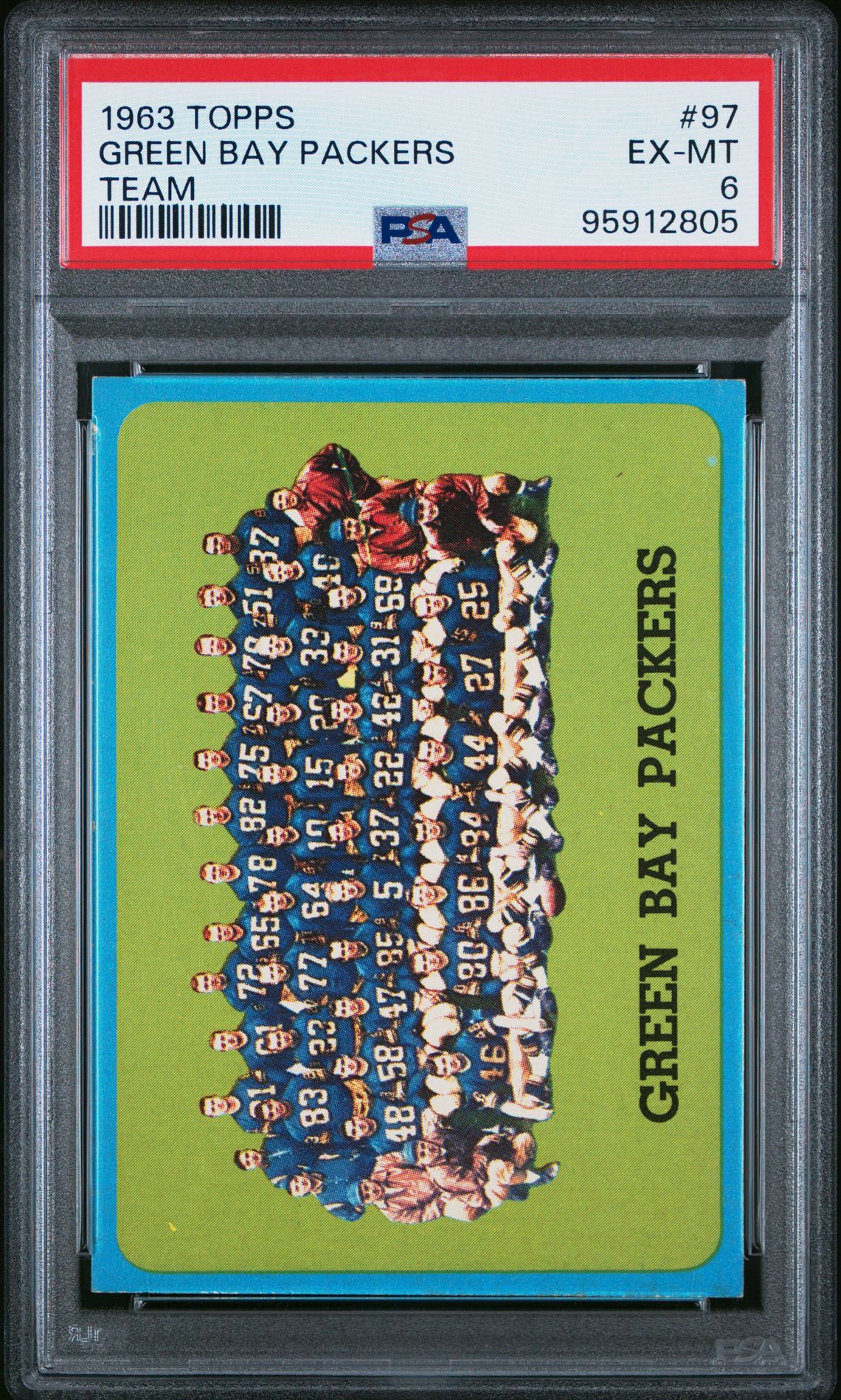 1963 Topps TOPPS TEAM #97 Green Bay Packers front