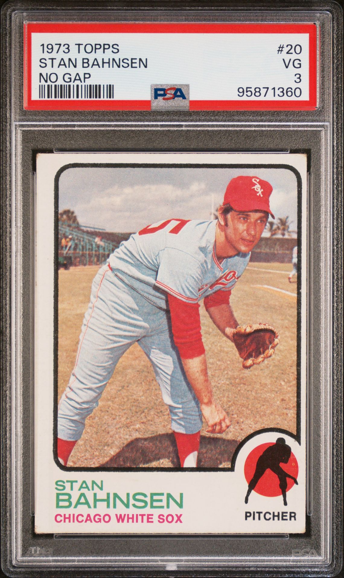 1973 Topps TOPPS NO GAP #20 Stan Bahnsen front