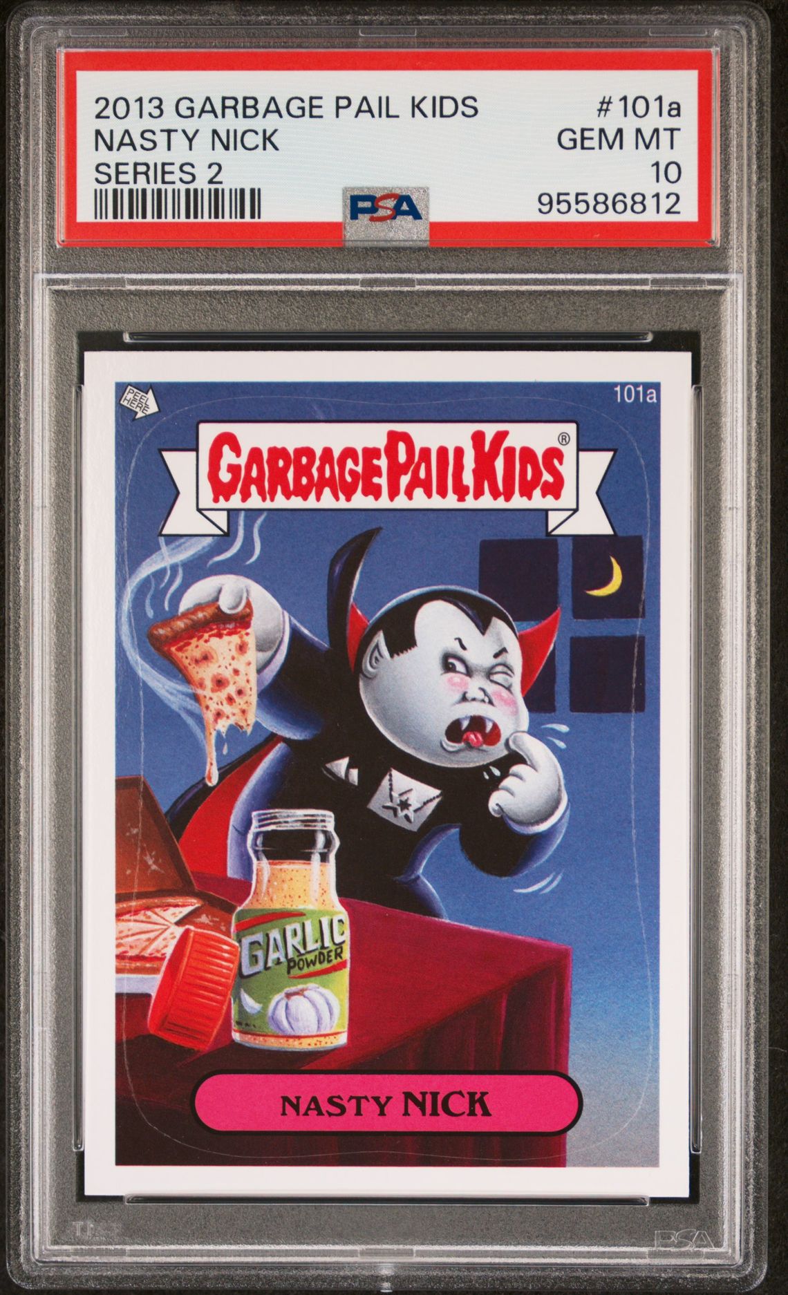 2013 Topps GARBAGE PAIL KIDS SERIES 2 GOLD #101A Nasty Nick front
