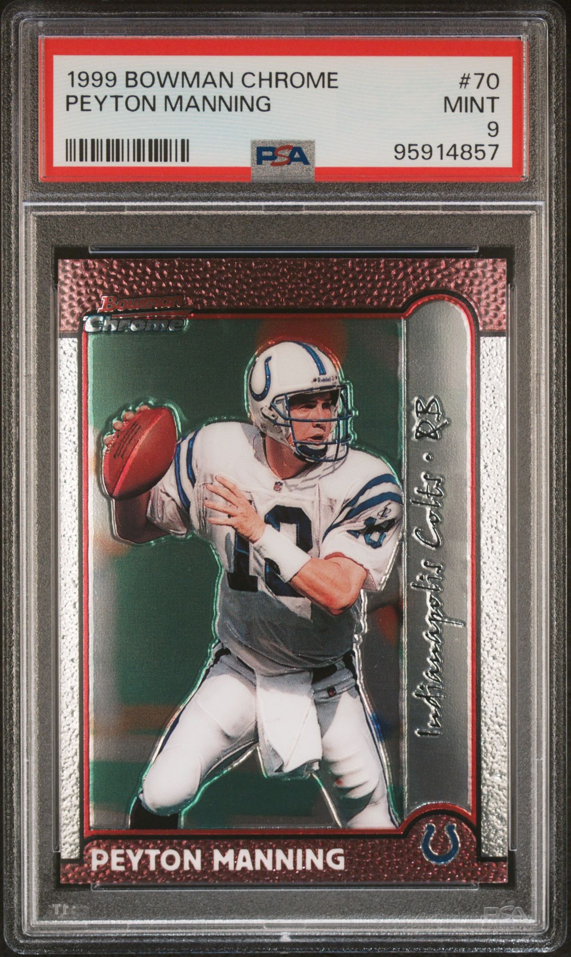 1999 Bowman BOWMAN CHROME #70 Peyton Manning front