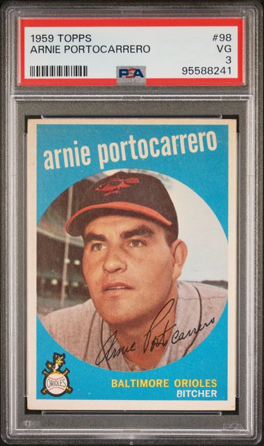 1959 Topps #98 Arnie Portocarrero front