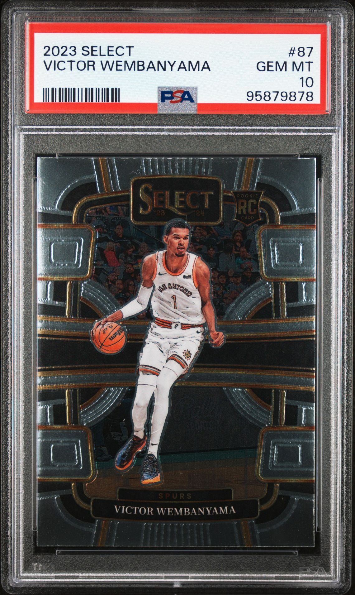 2023 Panini Select Victor Wembanyama #87 Gem Mt 10 front