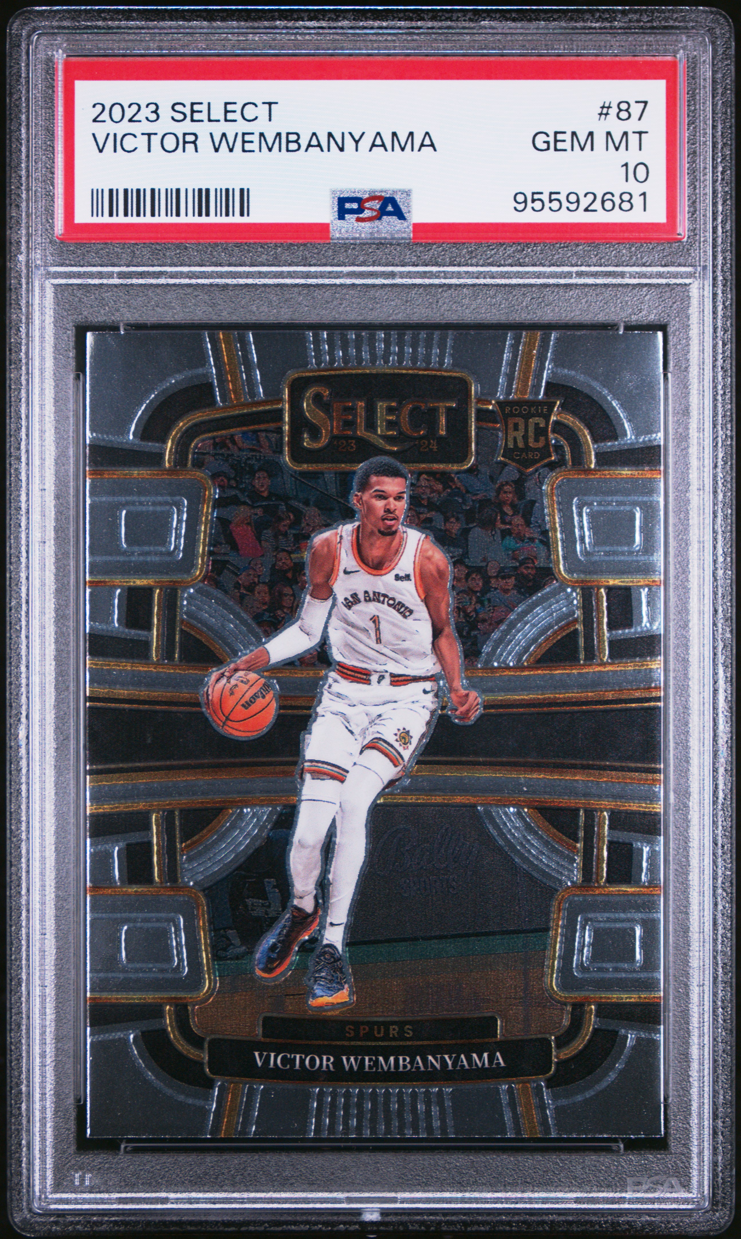 2023 Panini Select Victor Wembanyama #87 Gem Mt 10 front