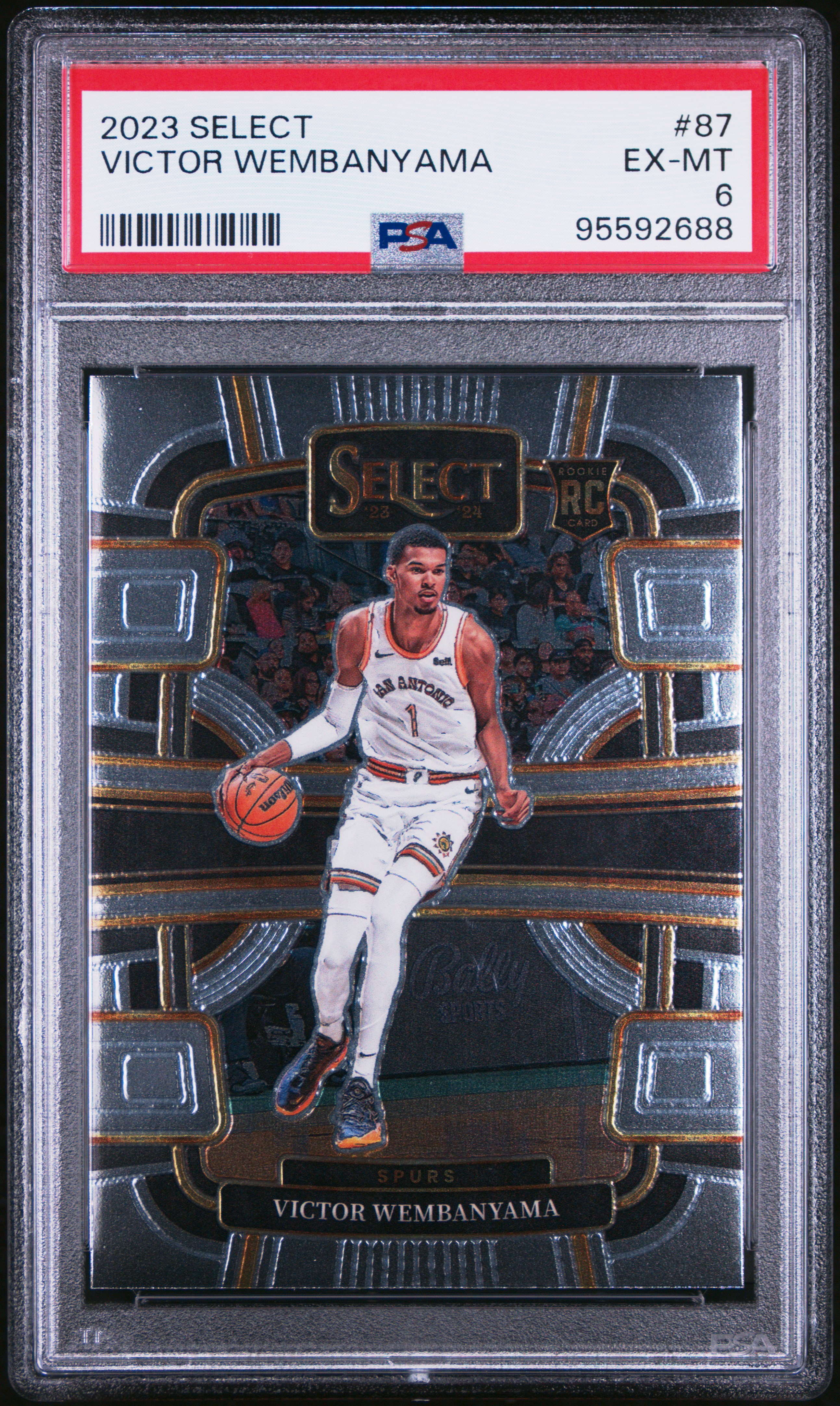 2023 Panini Select Victor Wembanyama #87 Ex-Mt 6 front