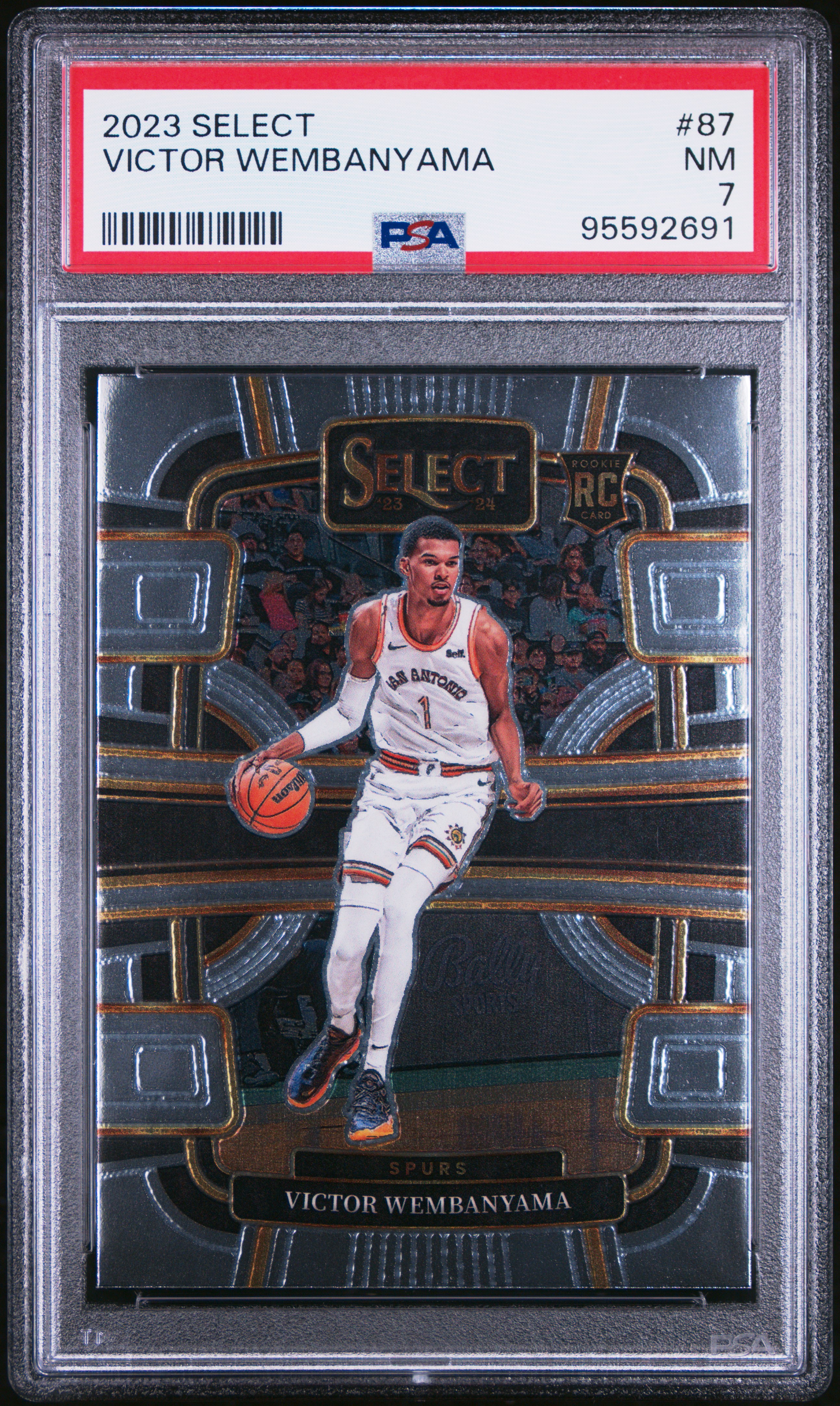 2023 Panini Select Victor Wembanyama #87 Nm 7 front