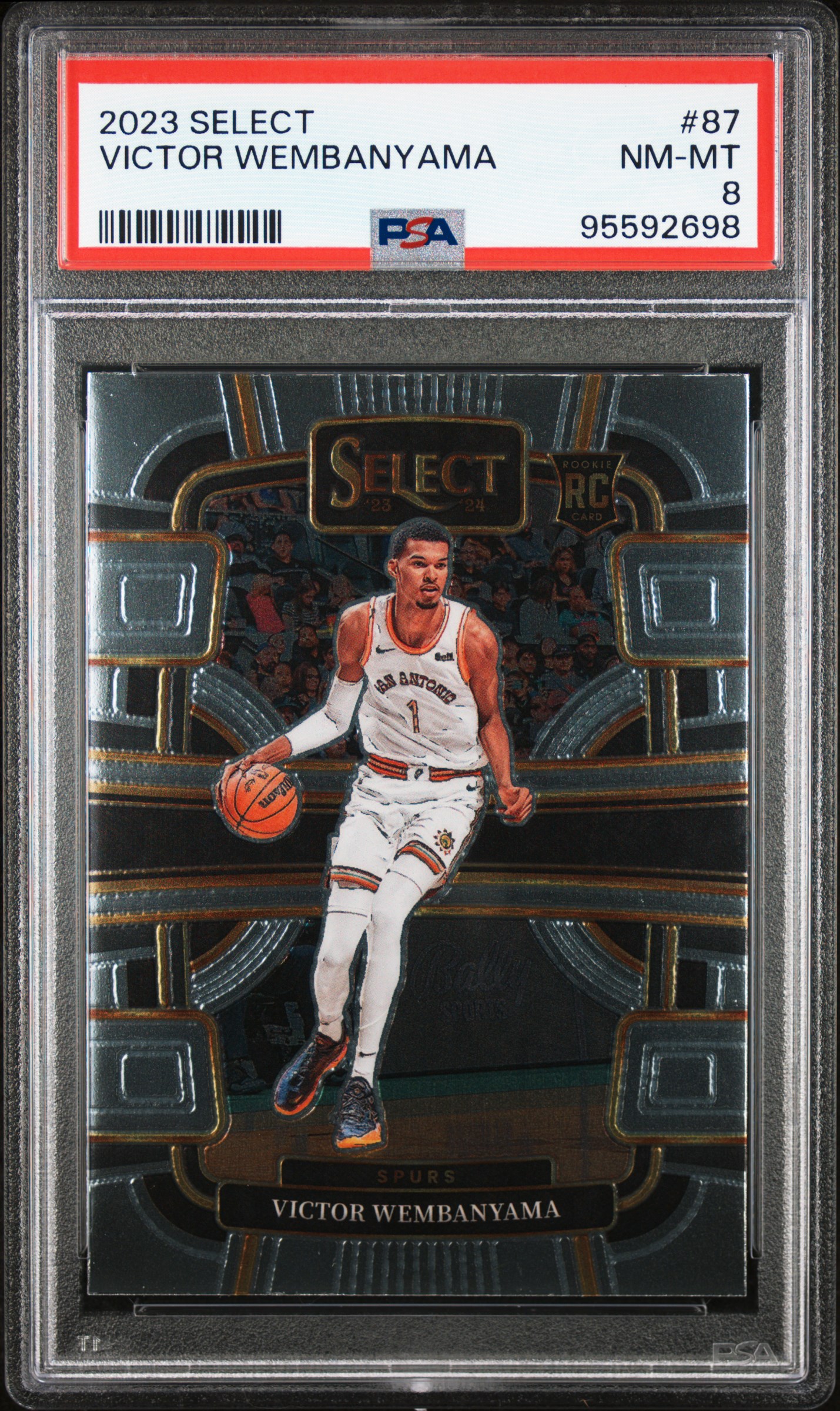 2023 Panini Select Victor Wembanyama #87 Nm-Mt 8 front