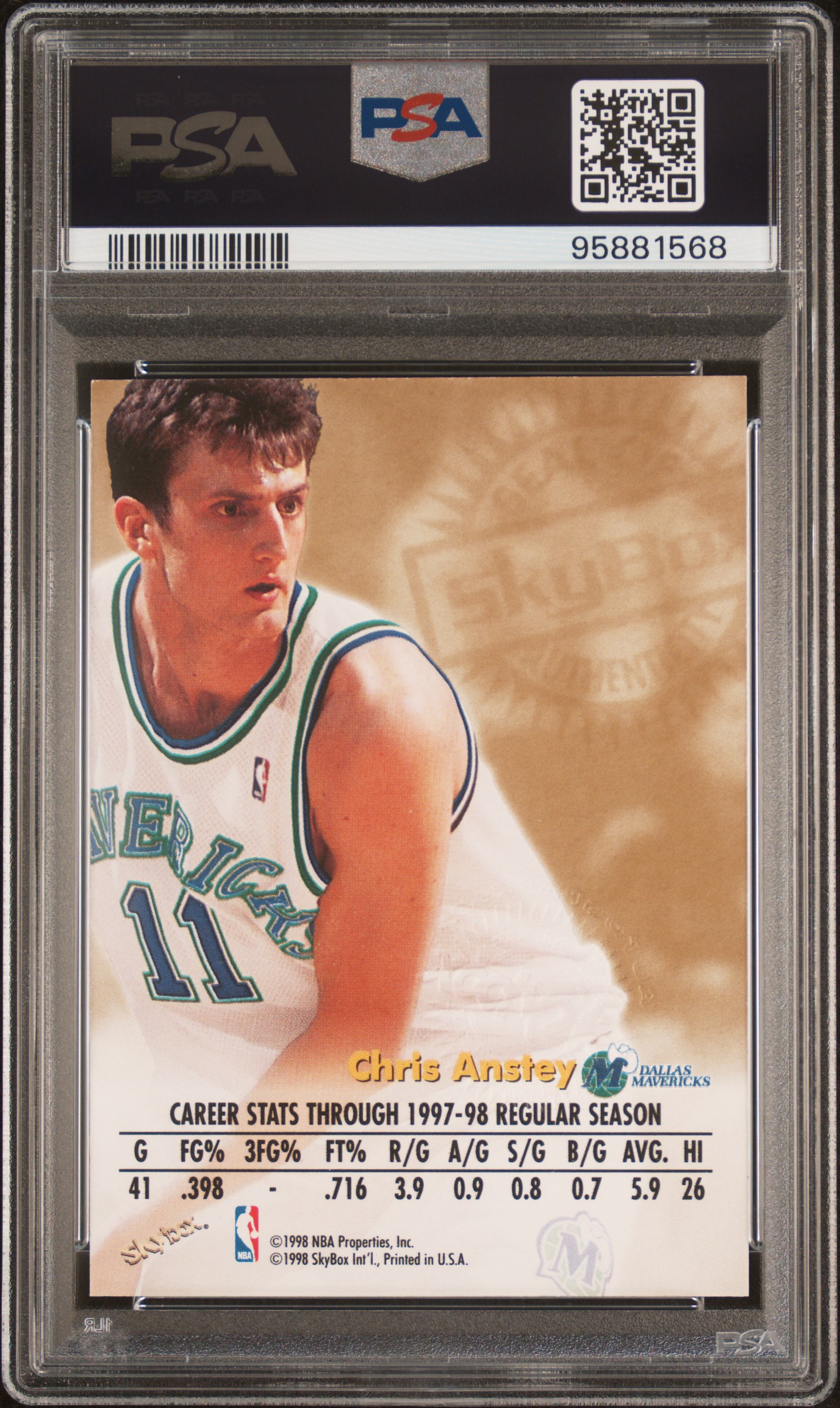 Basketball - 1998-99 Skybox Premium Autographics Blue: natsturner