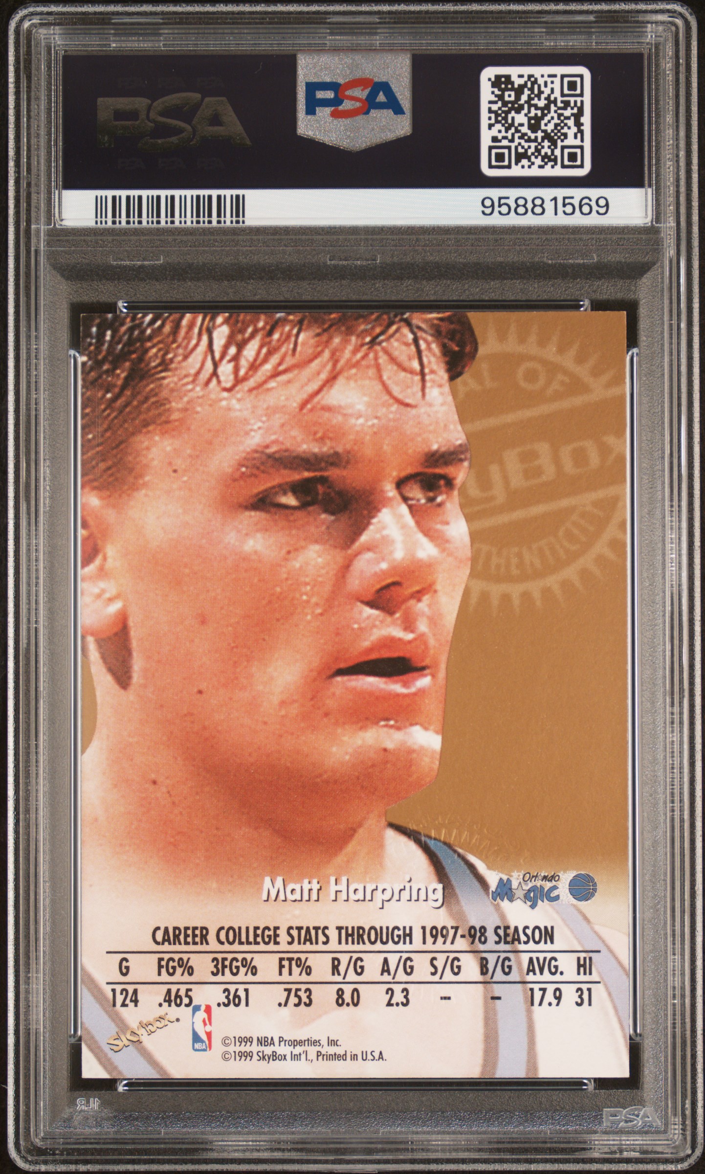 Basketball - 1998-99 Skybox Premium Autographics Blue: natsturner