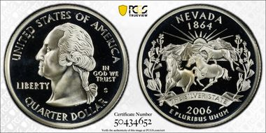 2006-S 25C Nevada Silver PR69DCAM
