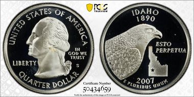 2007-S 25C Idaho Silver PR69DCAM