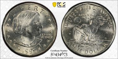 1999-D SBA$1 MS67