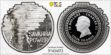 2024 $10 Reconstruction - Elephant 2oz Ag High Relief First Day of Issue PR70DCAM