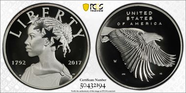 2017-W Medal American Liberty Enhanced Unc 225th Anniversary U.S. Mint Set SP69